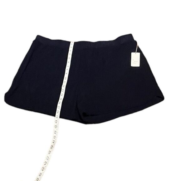 A New Day Women’s  Mid Rise Navy Terrycloth Shorts, Size 3X, NWT - Picture 8 of 11